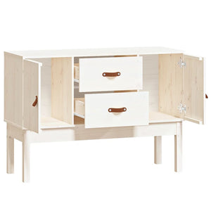 Weißes Sideboard 110 cm Kiefer Massivholz