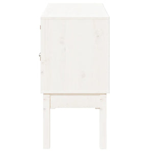 Weißes Sideboard 110 cm Kiefer Massivholz