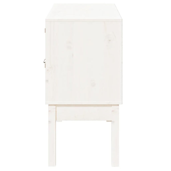 Weißes Sideboard 110 cm Kiefer Massivholz