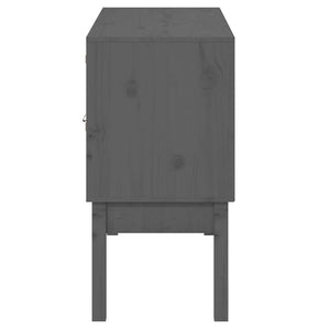 Graues Kiefer Massivholz Sideboard 110cm