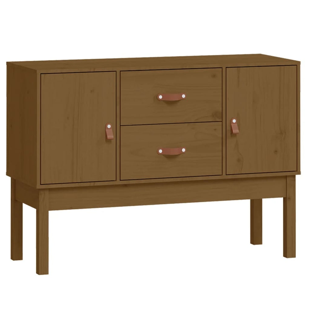 vidaXL Sideboard Honey Brown 110x40x78 cm Solid Pine Wood