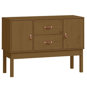 Honigbraunes Kiefer Massivholz Sideboard 110cm