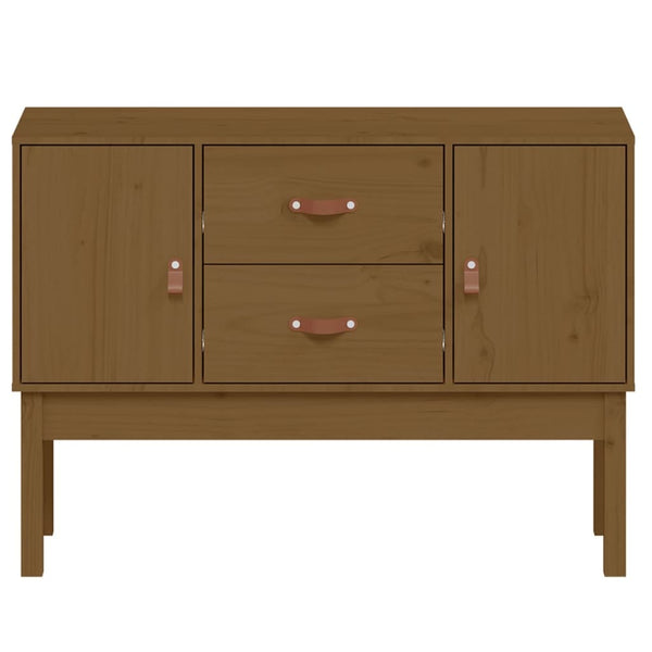 Honigbraunes Kiefer Massivholz Sideboard 110cm