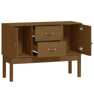 Honigbraunes Kiefer Massivholz Sideboard 110cm