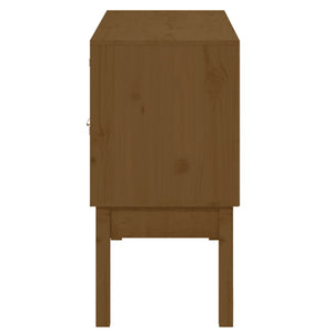 Honigbraunes Kiefer Massivholz Sideboard 110cm