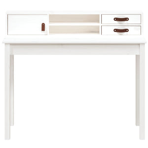 Schreibtisch Weiß Kiefer Massivholz 110cm