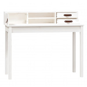 Schreibtisch Weiß Kiefer Massivholz 110cm