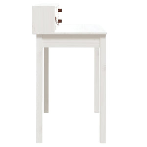 Schreibtisch Weiß Kiefer Massivholz 110cm