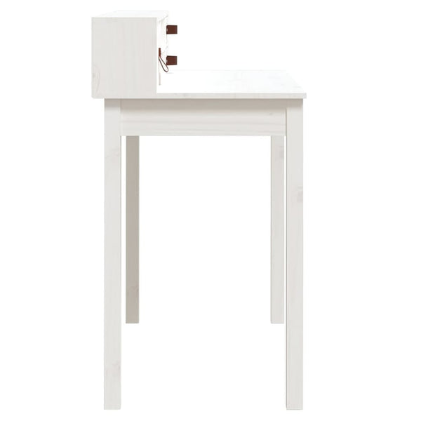 Schreibtisch Weiß Kiefer Massivholz 110cm