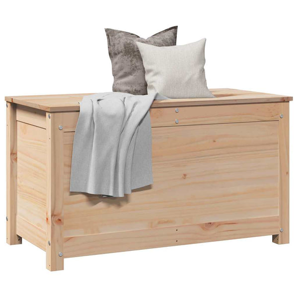 Massivholz Kiefer Truhe 80x40x45,5 cm