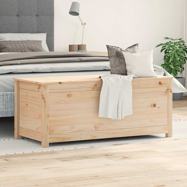 Truhe Kiefer Massivholz 110x50x45,5 cm