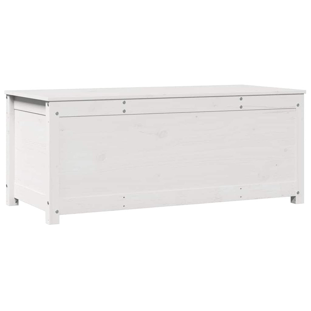 Weiße Kiefernholz Truhe 110 cm