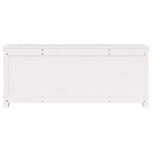 Weiße Kiefernholz Truhe 110 cm