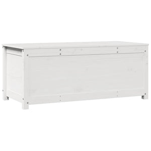 Weiße Kiefernholz Truhe 110 cm