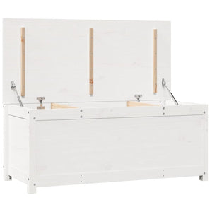 Weiße Kiefernholz Truhe 110 cm