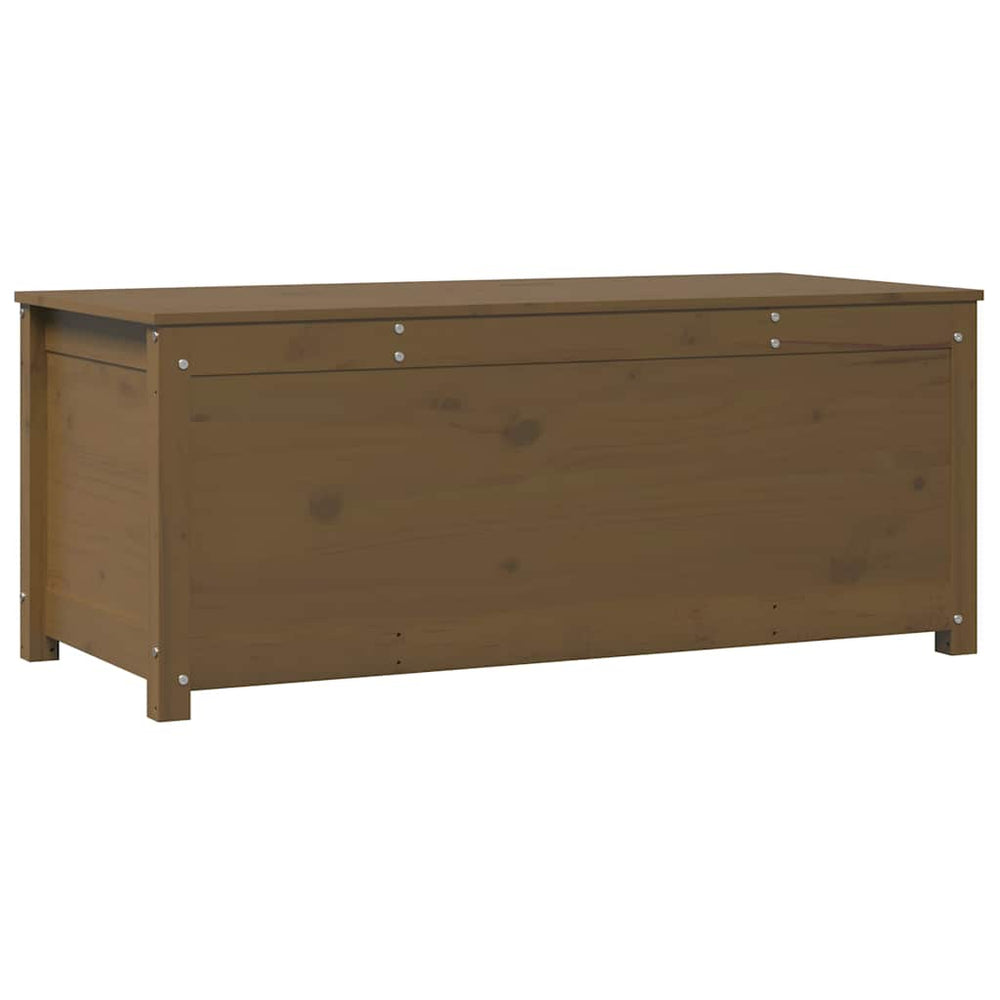 Honigbraune Kiefer Massivholz Truhe 110 cm