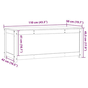 Honigbraune Kiefer Massivholz Truhe 110 cm