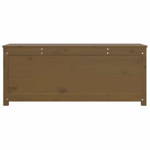 Honigbraune Kiefer Massivholz Truhe 110 cm