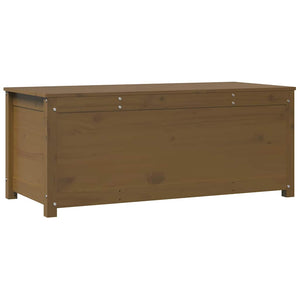Honigbraune Kiefer Massivholz Truhe 110 cm