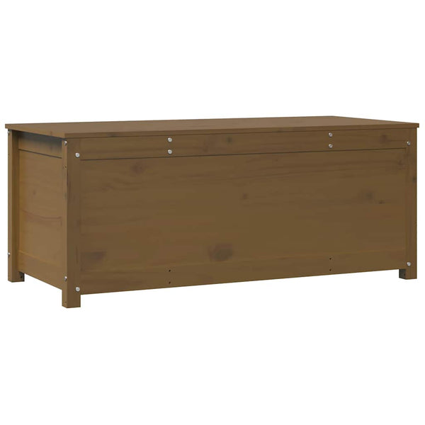 Honigbraune Kiefer Massivholz Truhe 110 cm