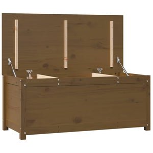 Honigbraune Kiefer Massivholz Truhe 110 cm
