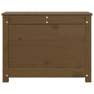 Truhe Honigbraun Kiefer Massivholz 60cm