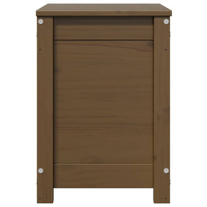 Truhe Honigbraun Kiefer Massivholz 60cm