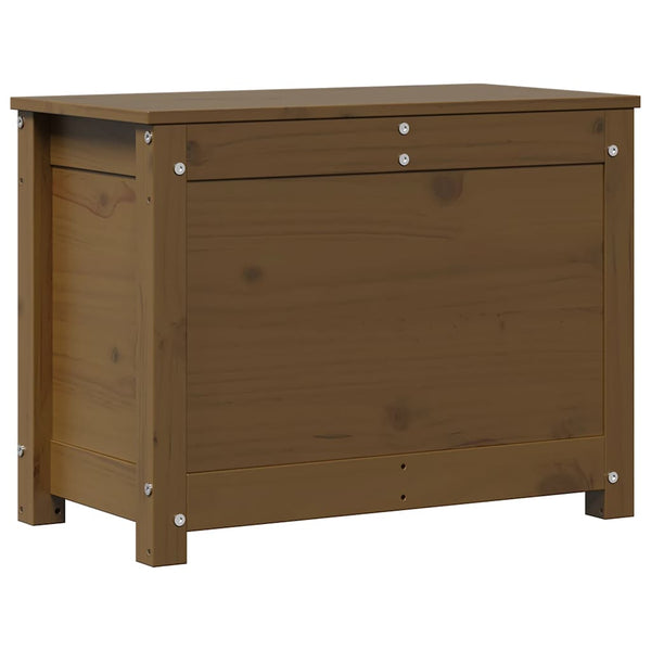 Truhe Honigbraun Kiefer Massivholz 60cm