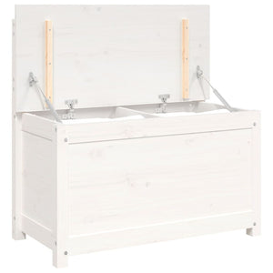 Weiße Sitzbank Kiefer Massivholz 80 cm