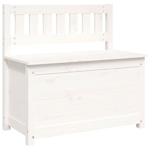 Weiße Sitzbank Kiefer Massivholz 80 cm
