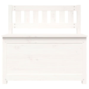 Weiße Sitzbank Kiefer Massivholz 80 cm