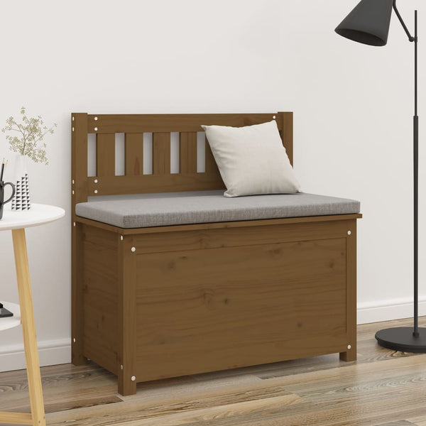 Honigbraune Kiefer Massivholz Sitzbank 80cm