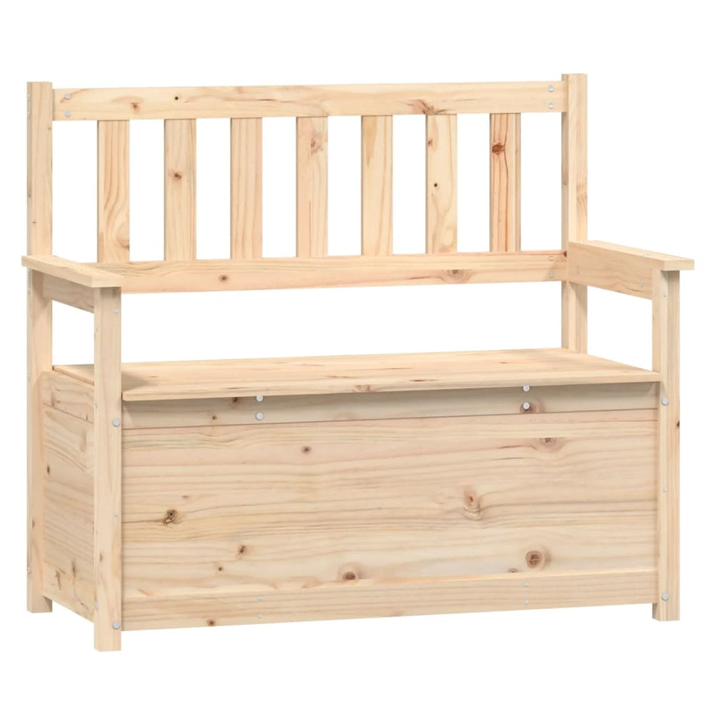 Sitzbank Kiefer Massivholz mit Stauraum
