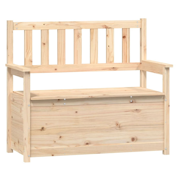 Sitzbank Kiefer Massivholz mit Stauraum
