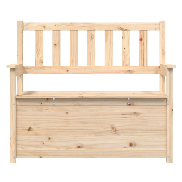 Sitzbank Kiefer Massivholz mit Stauraum