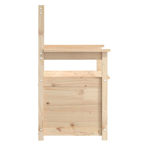 Sitzbank Kiefer Massivholz mit Stauraum
