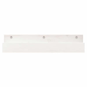 Weiße Wandregale, 2er Set, 50 cm Kiefernholz