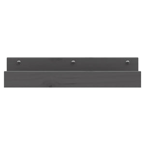 Graue Wandregale 2er Set Kiefernholz 50cm