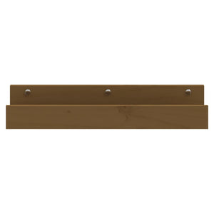 vidaXL Étagères murales 2 pcs Marron miel 50x12x9 cm Bois de pin massif