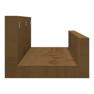 vidaXL Étagères murales 2 pcs Marron miel 50x12x9 cm Bois de pin massif