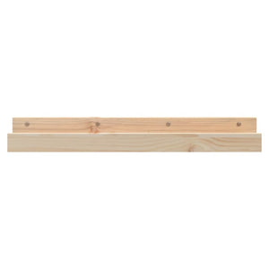 Wandregale 80x12x9 cm Kiefer Massivholz 2er Set