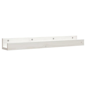 Weiße Wandregale 80 cm, 2er Set