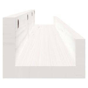 Weiße Wandregale 80 cm, 2er Set