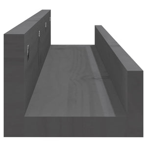 Graue Wandregale 80 cm, 2er Set