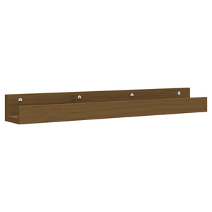 Wandregale 2er Set Honigbraun Kiefer 80cm