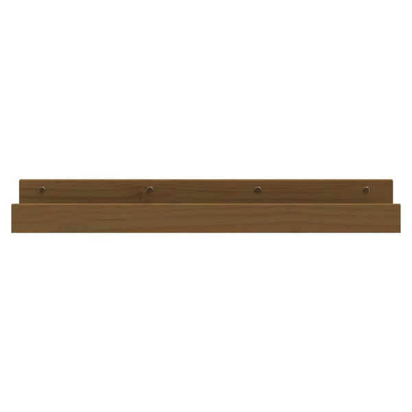 Wandregale 2er Set Honigbraun Kiefer 80cm