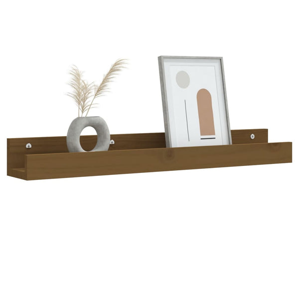 Wandregale 2er Set Honigbraun Kiefer 80cm