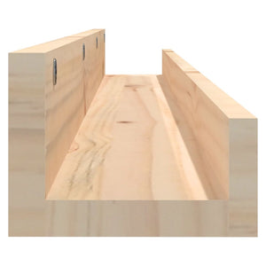 Wandregale 2er Set Kiefer Massivholz 110cm