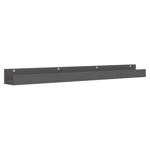 Graue Wandregale aus Kiefernholz, 2er-Set