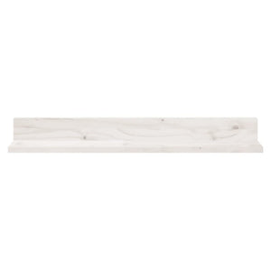 Wandregale 2er Set Weiß Kiefer 80cm